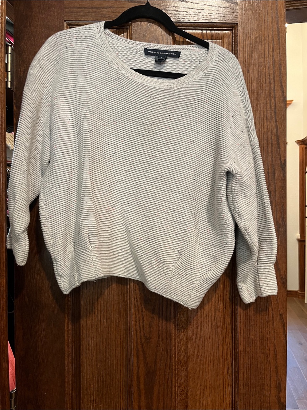 French Connection Confetti Cropped Sweater